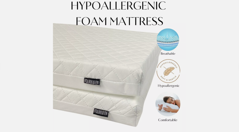 Cot Bed Mattress 140x70cm Hypoallergenic & Breathable with Removable Cover - Image 6